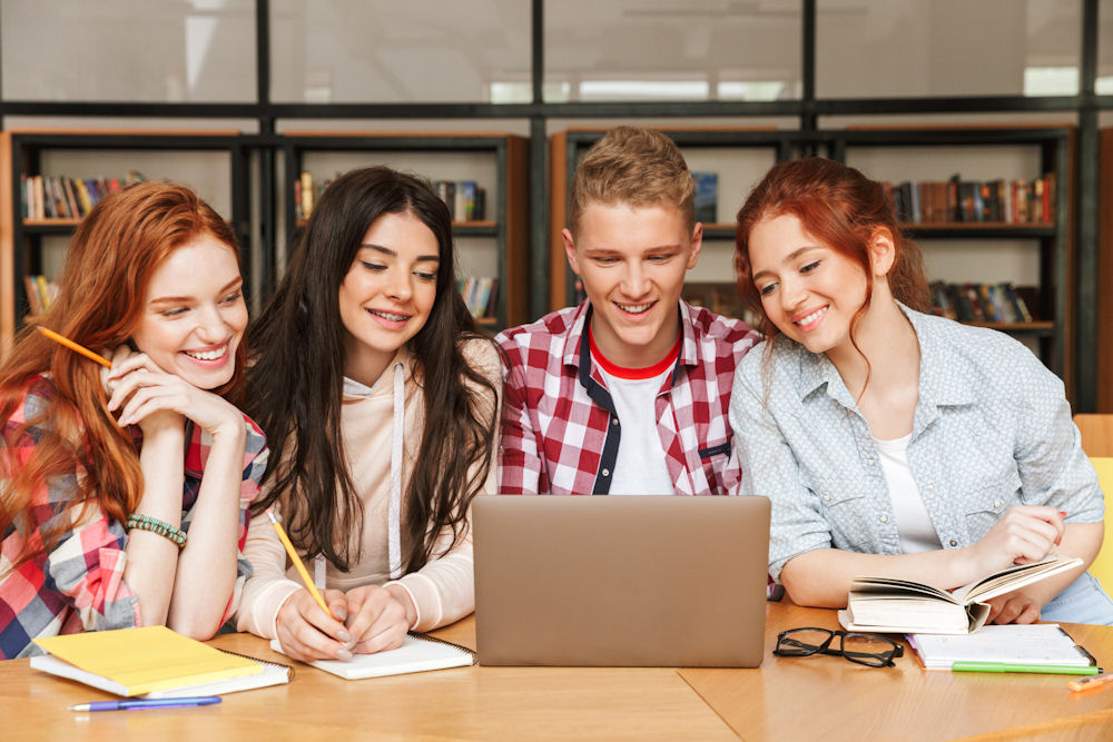 group of teens receiving academic support together for better learning