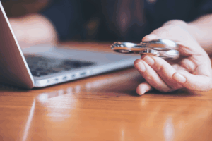 teen using a computer while being assessed for a neurodevelopmental disorder